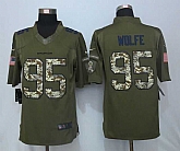 Nike Limited Denver Broncos #95 Wolfe Green Men's Salute To Service Stitched Jersey,baseball caps,new era cap wholesale,wholesale hats